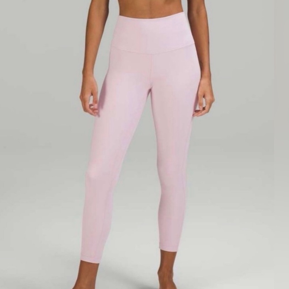 LULULEMON Align High-Rise Pants Leggings 25" Pink 8 Rose Blush Light Pink gym